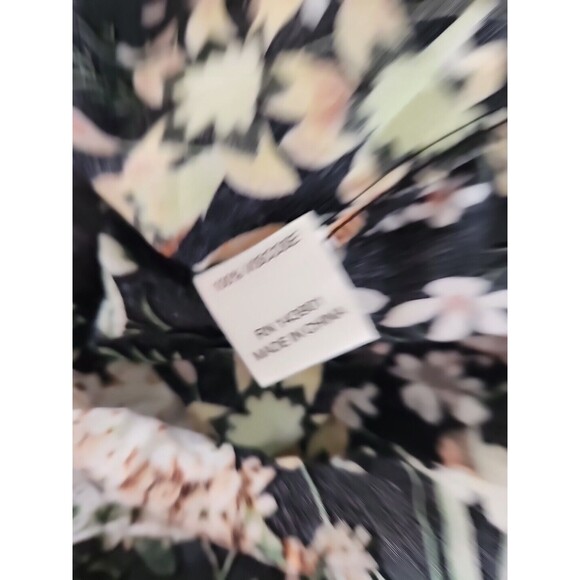 Coco + Carmen L/XL Tunic Floral Tiered Ruffle Sleeve Boho Bead Embellished Top - Picture 12 of 12